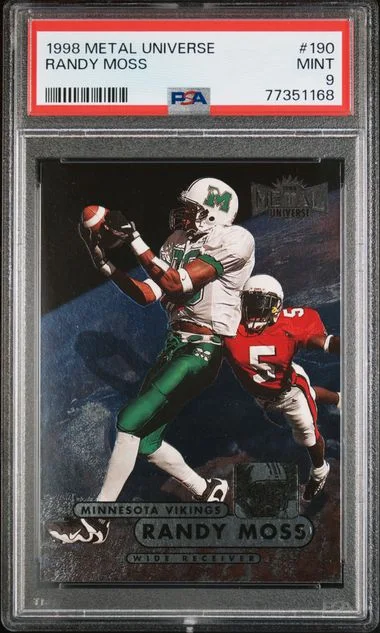 1998 Metal Universe Randy Moss #190 card image