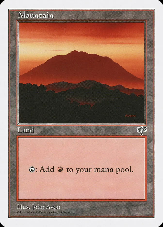1998 Anthologies Mountain common #83 common card image