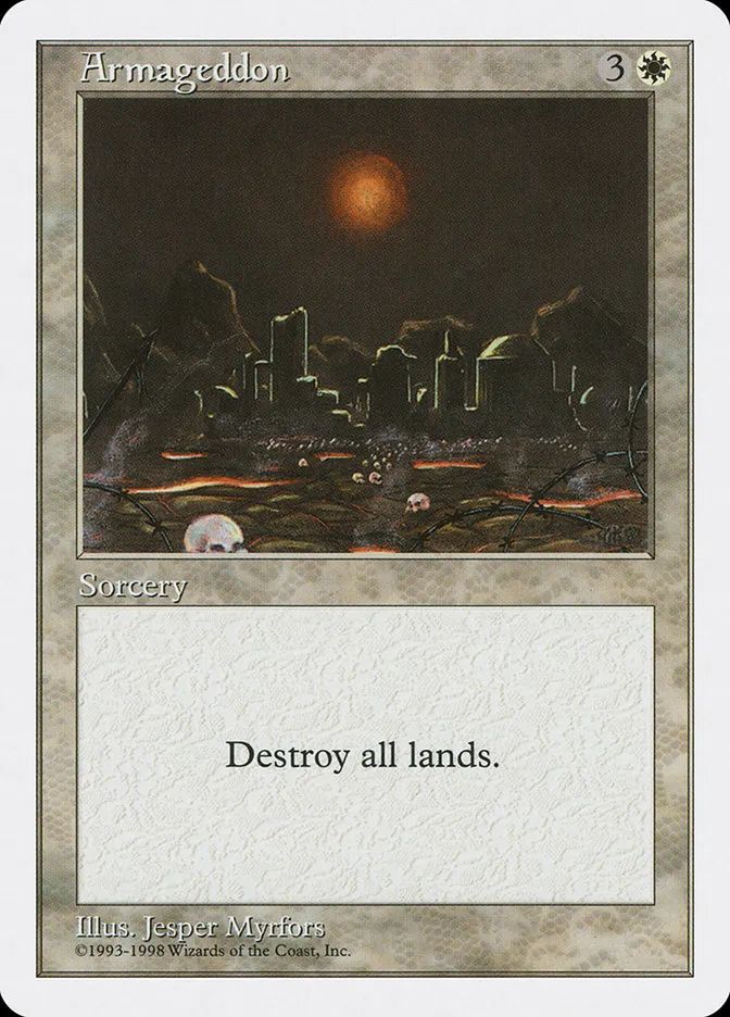 1998 Anthologies Armageddon rare #1 rare card image