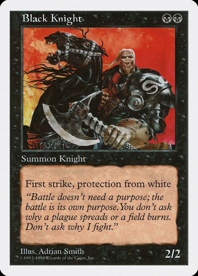 1998 Anthologies Black Knight uncommon #20 uncommon card image