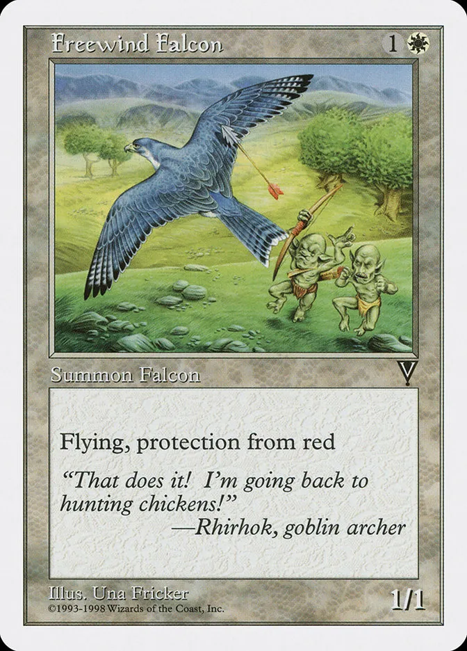 1998 Anthologies Freewind Falcon #6 common card image
