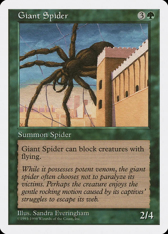 1998 Anthologies Giant Spider common #56 common card image