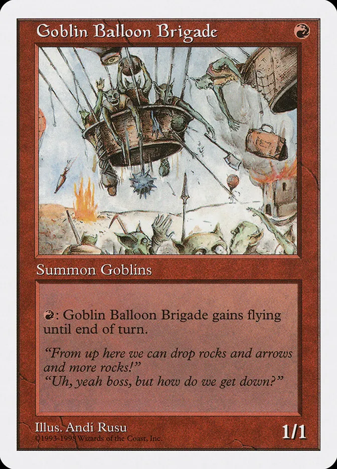 1998 Anthologies Goblin Balloon Brigade common #30 common card image