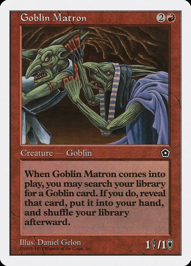 1998 Anthologies Goblin Matron uncommon #35 uncommon card image