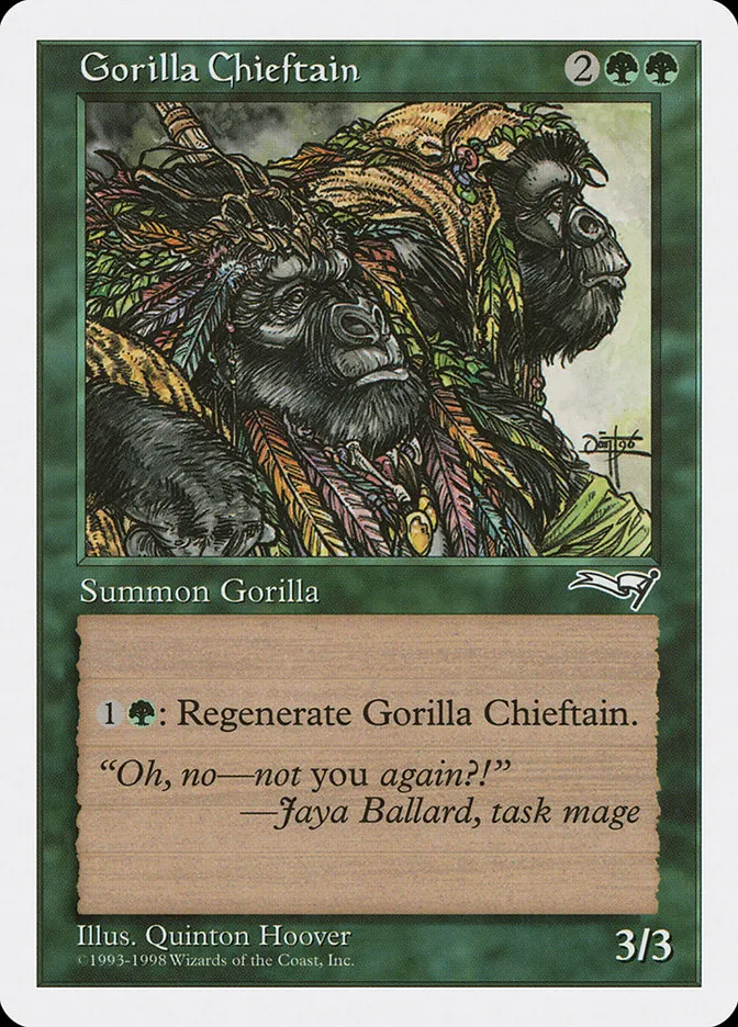 1998 Anthologies Gorilla Chieftain common #57 common card image