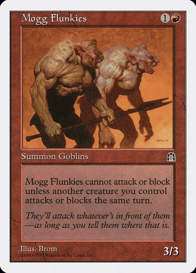 1998 Anthologies Mogg Flunkies common #45 common card image