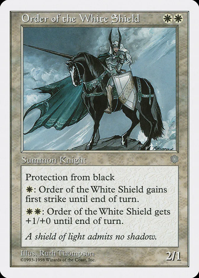 1998 Anthologies Order of the White Shield #9 uncommon card image