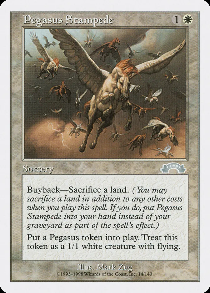 1998 Anthologies Pegasus Stampede uncommon #12 uncommon card image