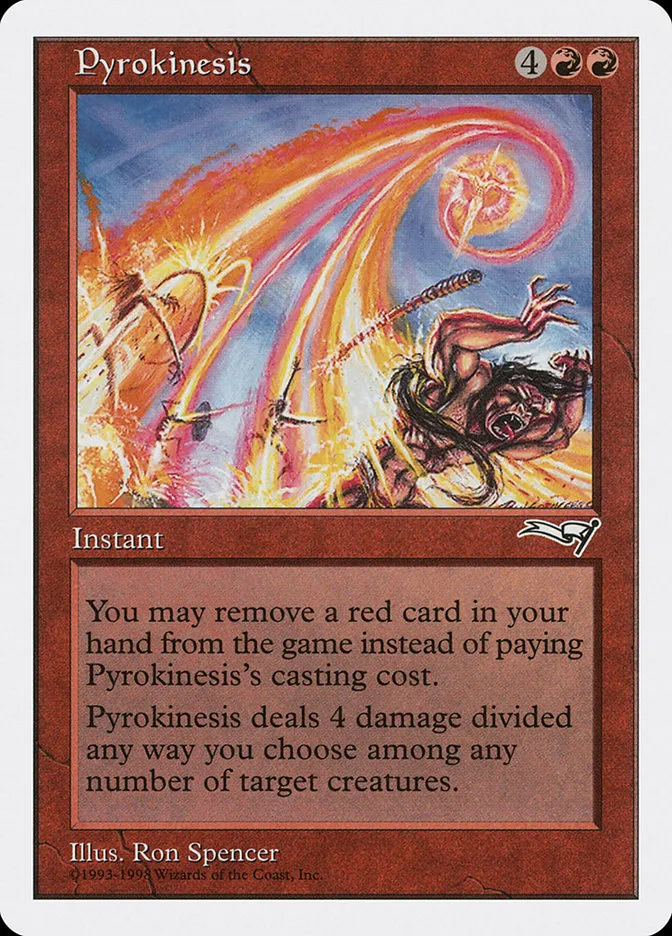 1998 Anthologies Pyrokinesis uncommon #47 uncommon card image