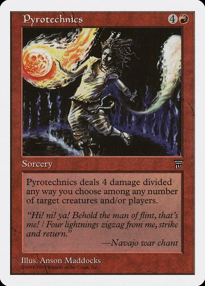 1998 Anthologies Pyrotechnics common #48 common card image