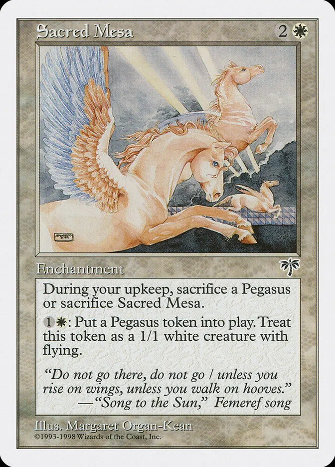 1998 Anthologies Sacred Mesa rare #13 rare card image