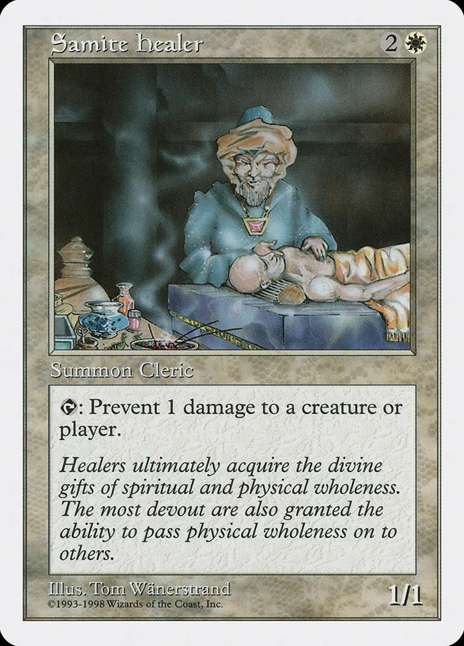 1998 Anthologies Samite Healer common #14 common card image