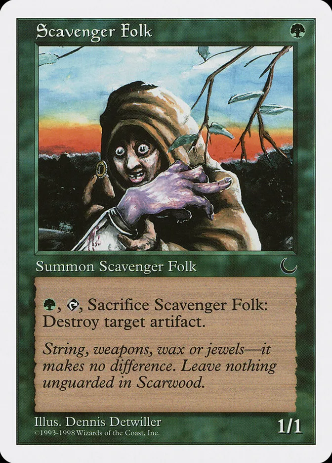 1998 Anthologies Scavenger Folk common #62 common card image