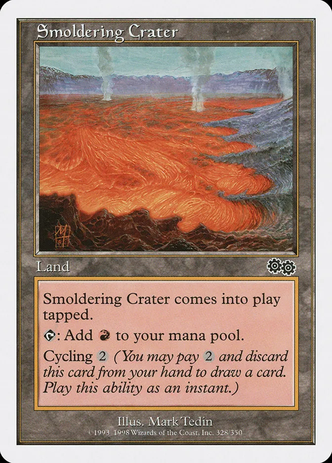 1998 Anthologies Smoldering Crater common #76 common card image