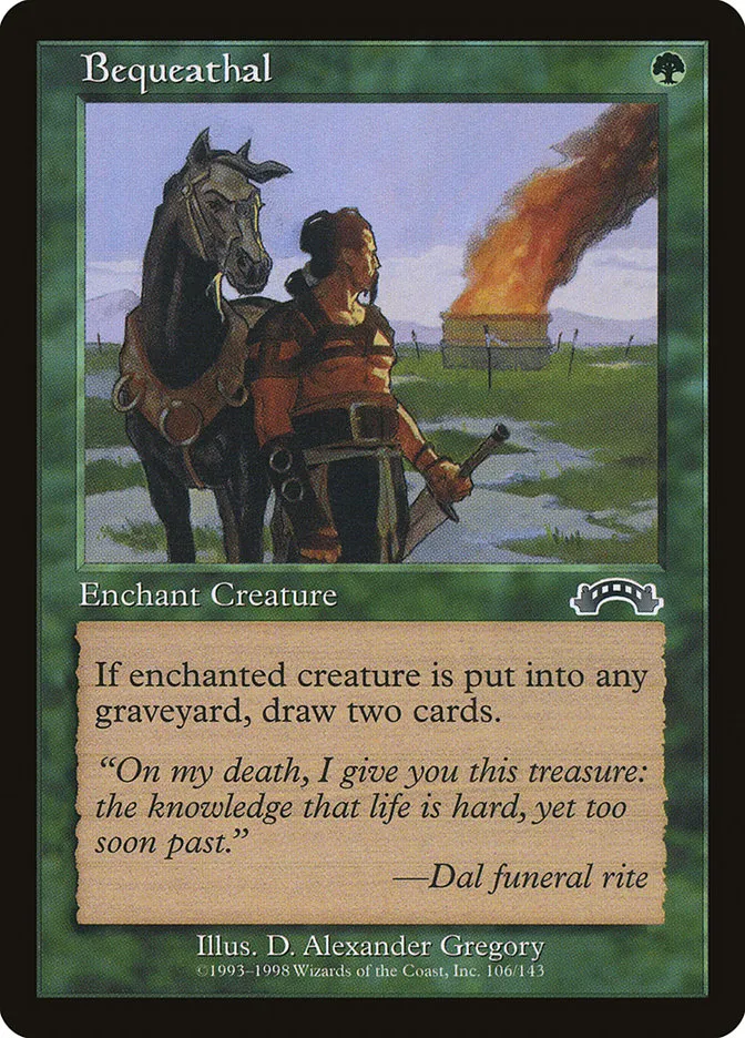 1998 Exodus Bequeathal common #106 common card image