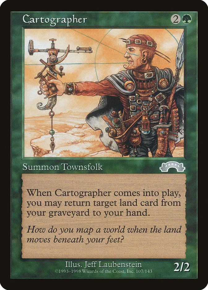 1998 Exodus Cartographer uncommon #107 uncommon card image