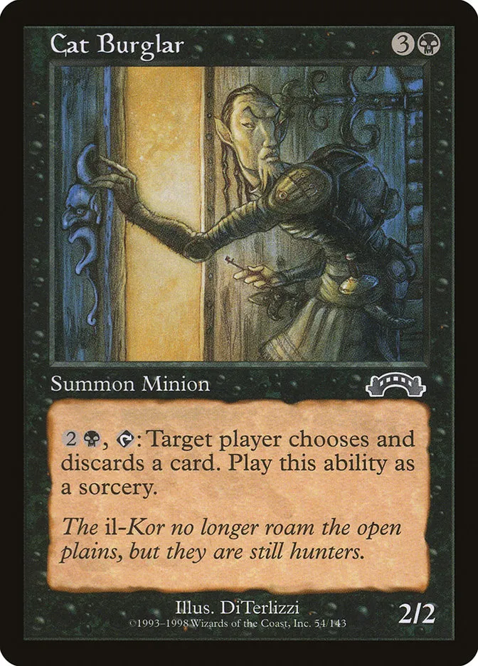 1998 Exodus Cat Burglar common #54 common card image