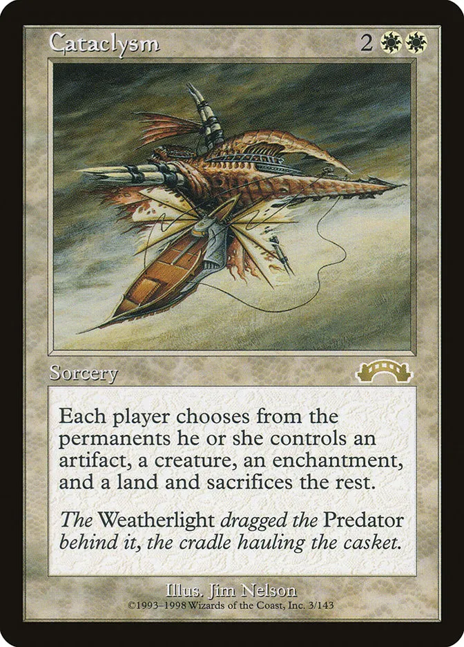 1998 Exodus Cataclysm rare #3 rare card image
