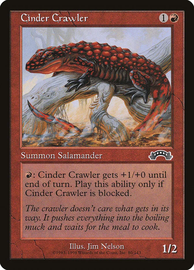 1998 Exodus Cinder Crawler #80 common card image
