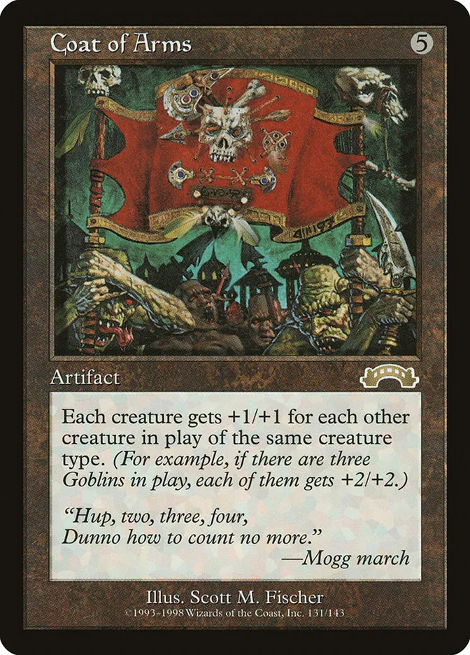 1998 Exodus Coat of Arms rare #131 rare card image