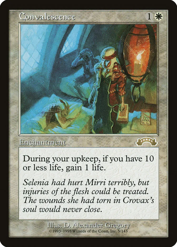 1998 Exodus Convalescence rare #5 rare card image