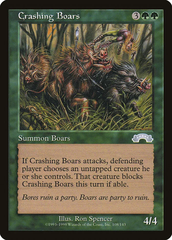 1998 Exodus Crashing Boars uncommon #108 uncommon card image