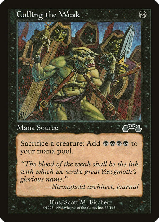 1998 Exodus Culling the Weak common #55 common card image