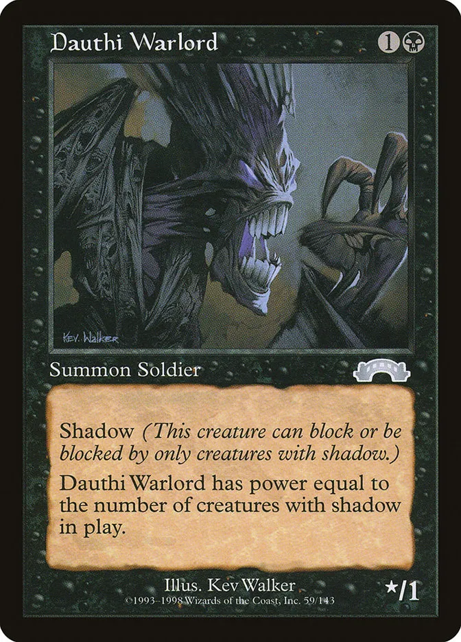 1998 Exodus Dauthi Warlord uncommon #59 uncommon card image
