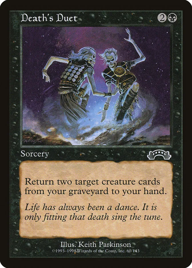 1998 Exodus Death's Duet common #60 common card image
