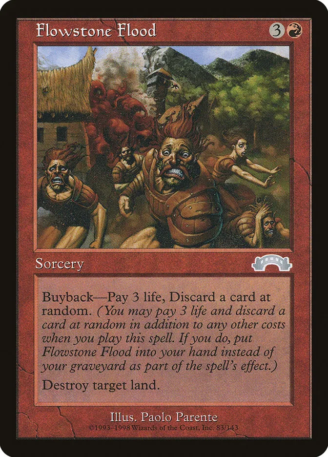 1998 Exodus Flowstone Flood uncommon #83 uncommon card image