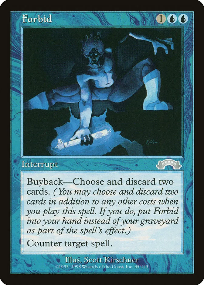 1998 Exodus Forbid uncommon #35 uncommon card image