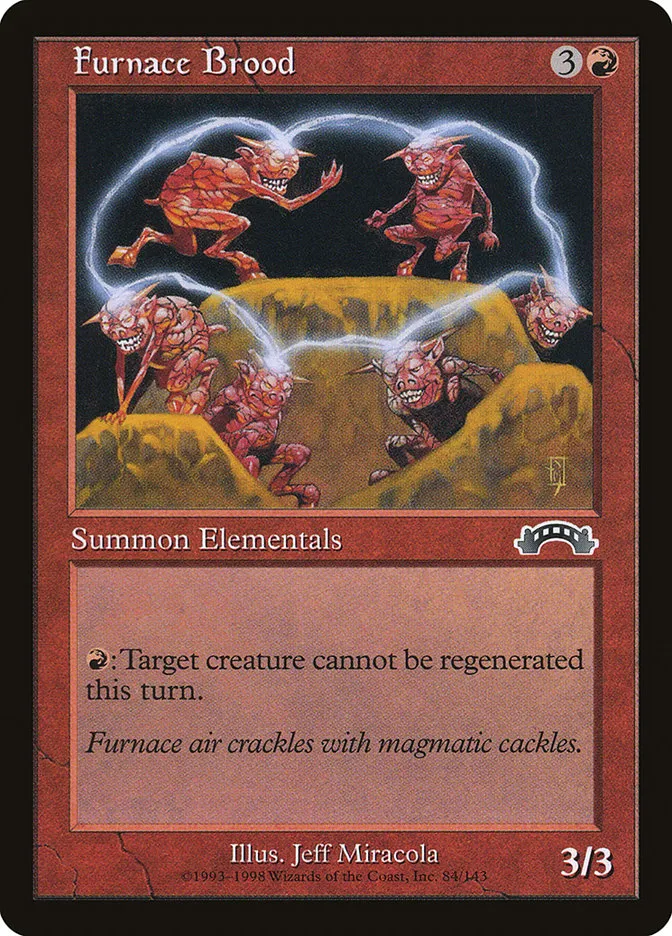 1998 Exodus Furnace Brood #84 common card image
