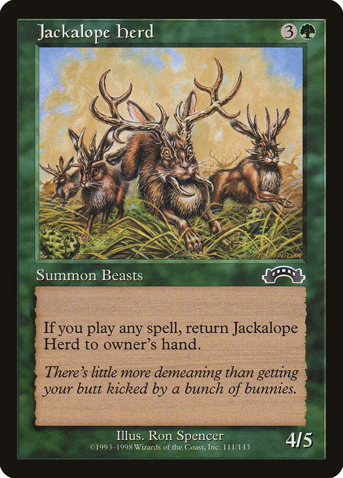 1998 Exodus Jackalope Herd common #111 common card image