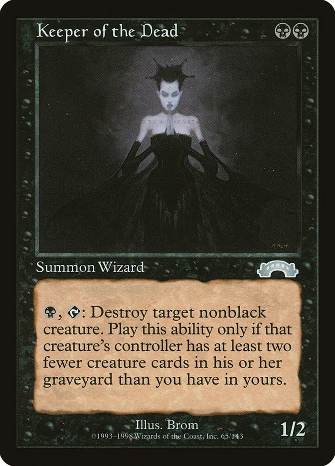 1998 Exodus Keeper of the Dead uncommon #65 uncommon card image