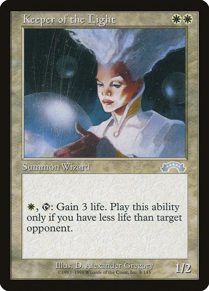 1998 Exodus Keeper of the Light uncommon #8 uncommon card image