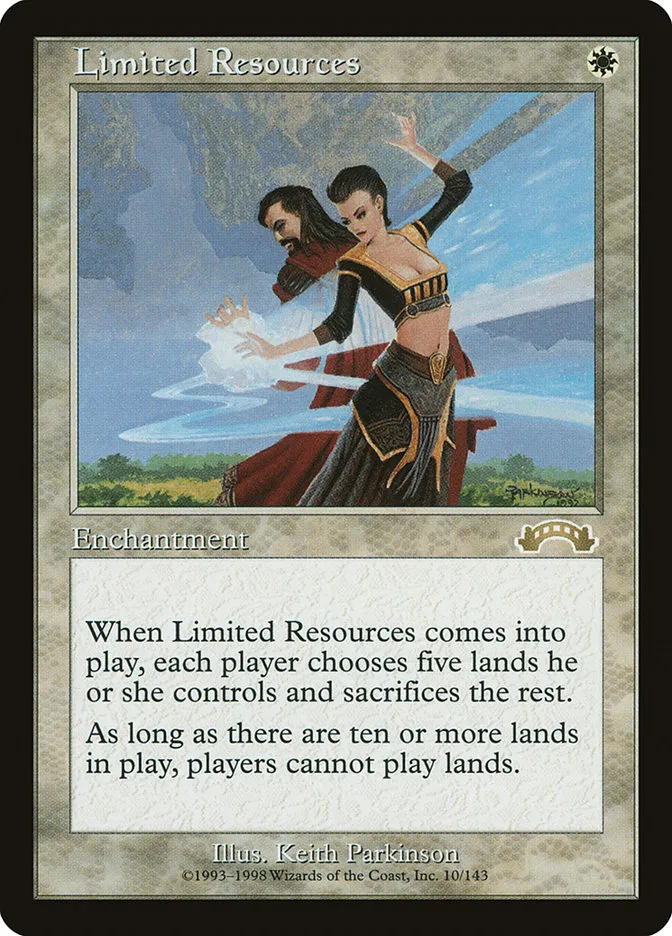 1998 Exodus Limited Resources rare #10 rare card image