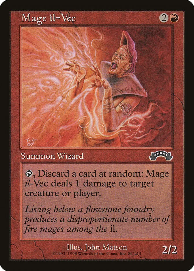1998 Exodus Mage il-Vec #86 common card image