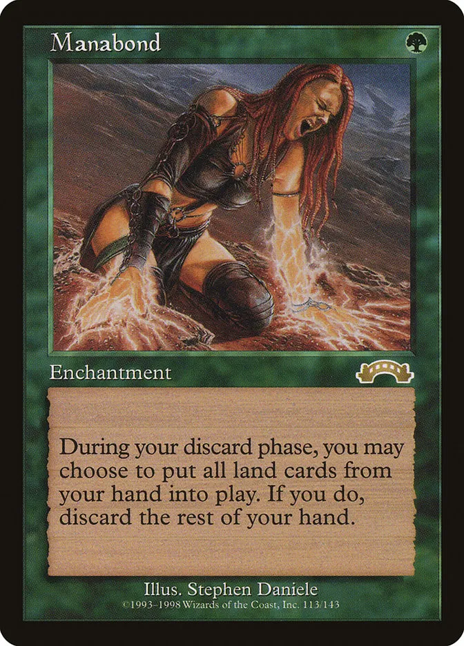 1998 Exodus Manabond rare #113 rare card image