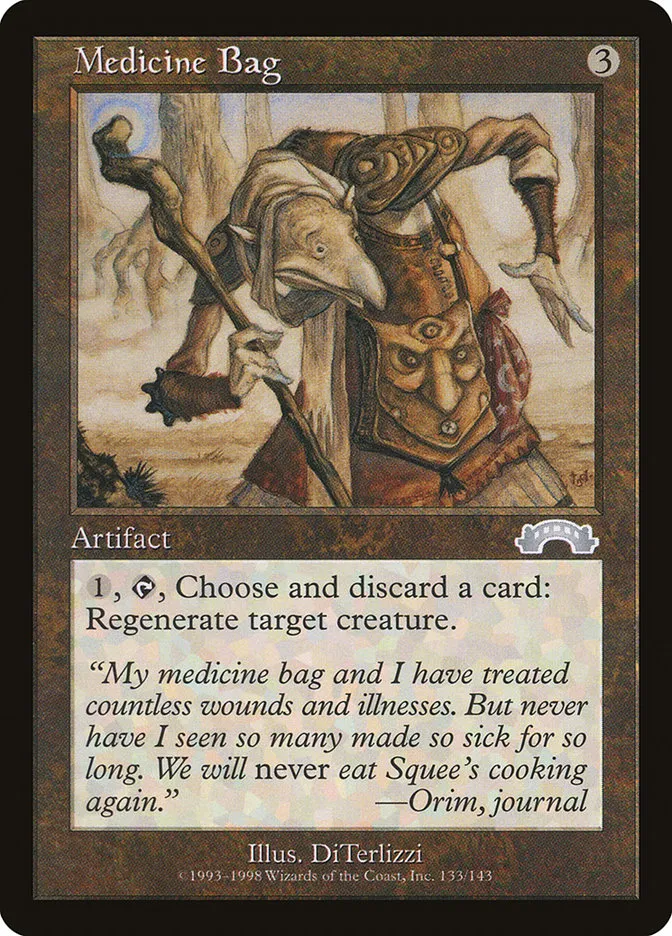 1998 Exodus Medicine Bag uncommon #133 uncommon card image