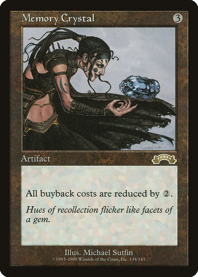 1998 Exodus Memory Crystal rare #134 rare card image