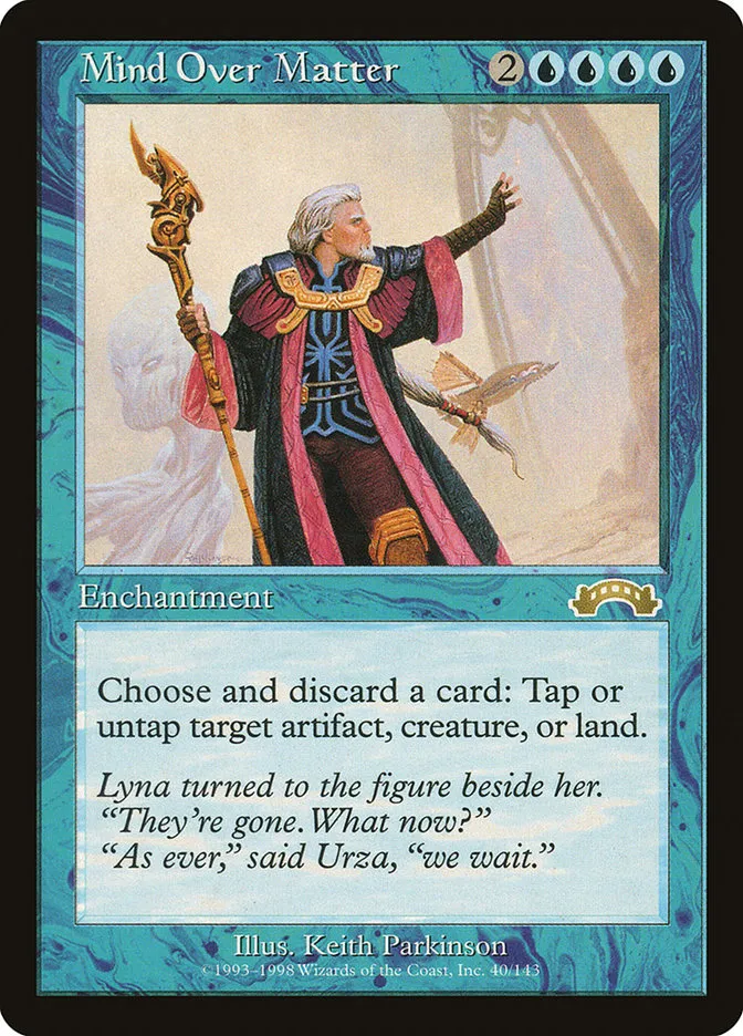 1998 Exodus Mind Over Matter rare #40 rare card image