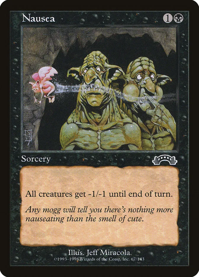 1998 Exodus Nausea common #67 common card image