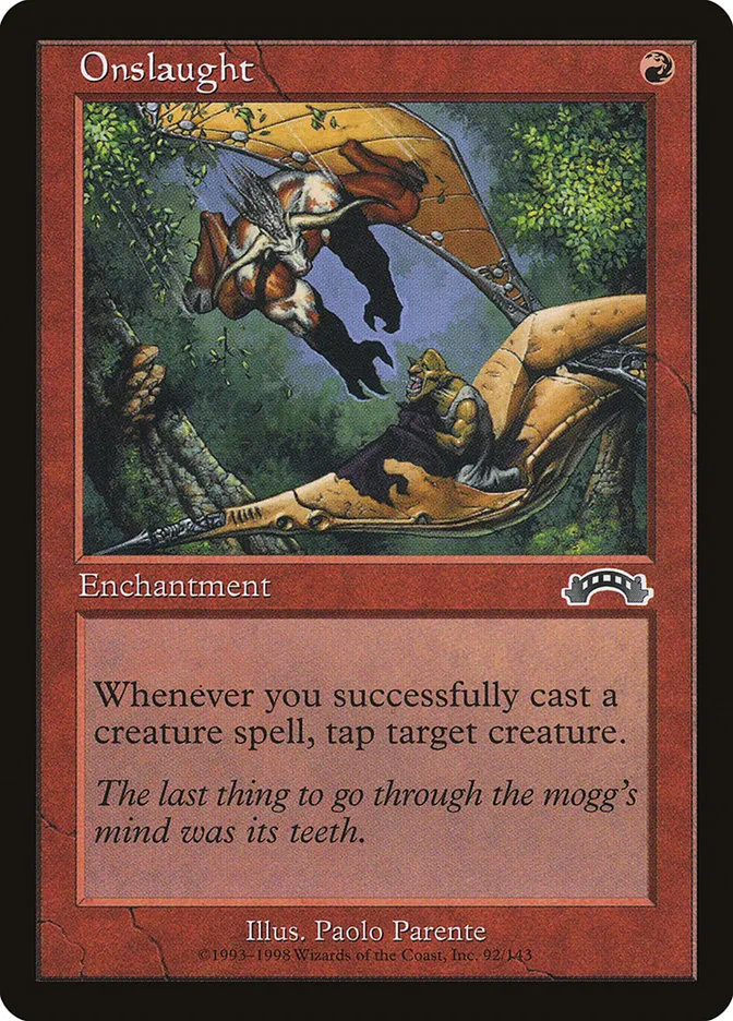 1998 Exodus Onslaught common #92 common card image