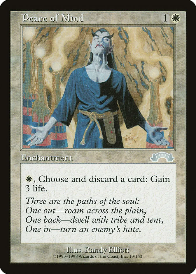 1998 Exodus Peace of Mind uncommon #13 uncommon card image