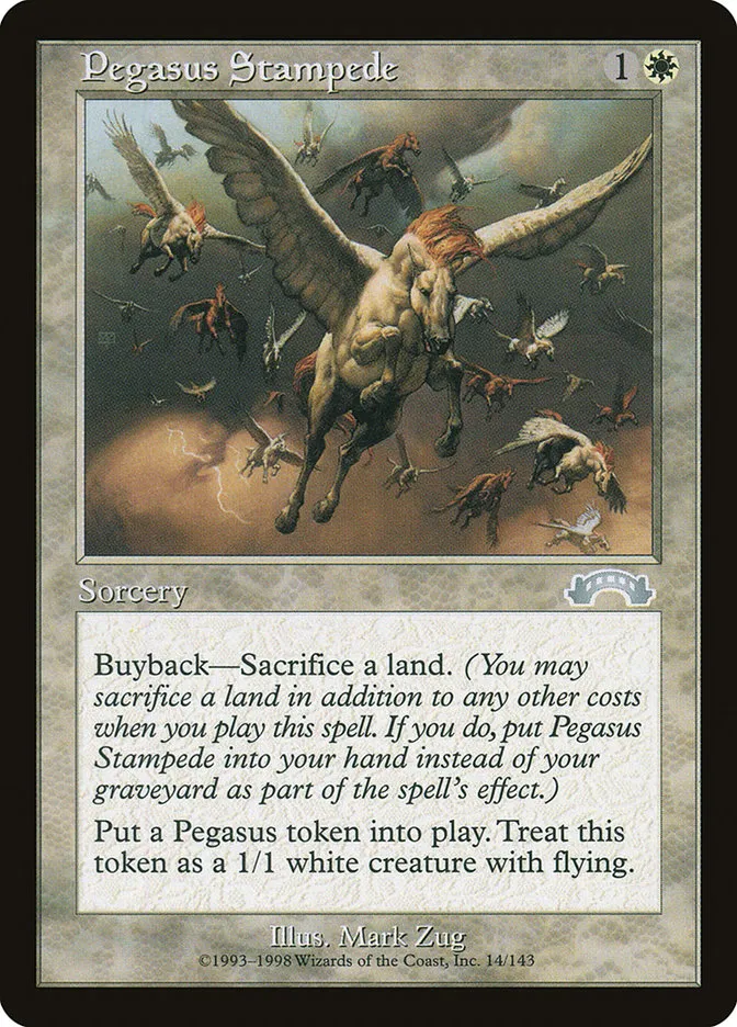 1998 Exodus Pegasus Stampede #14 uncommon card image