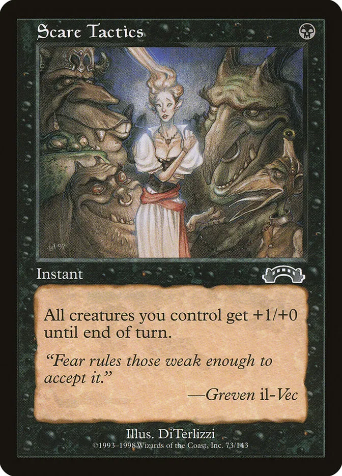 1998 Exodus Scare Tactics common #73 common card image