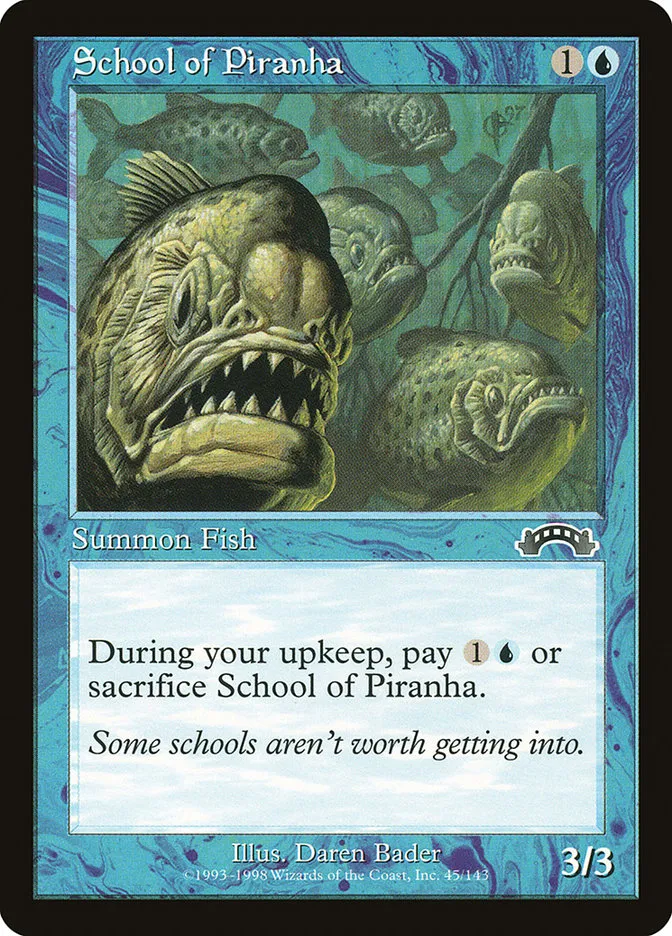 1998 Exodus School of Piranha #45 common card image