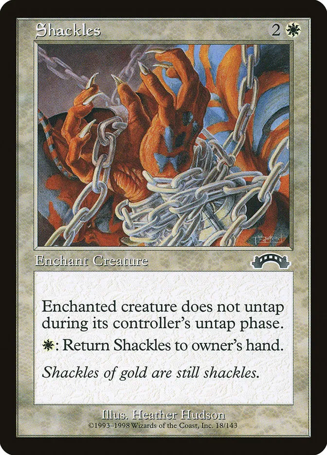1998 Exodus Shackles common #18 common card image