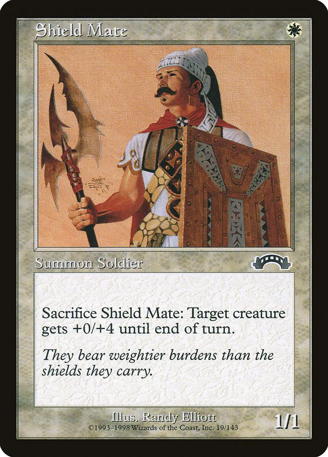 1998 Exodus Shield Mate common #19 common card image