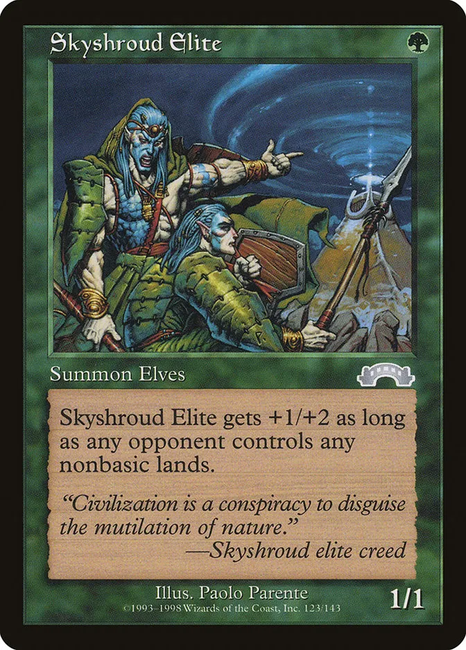 1998 Exodus Skyshroud Elite #123 uncommon card image